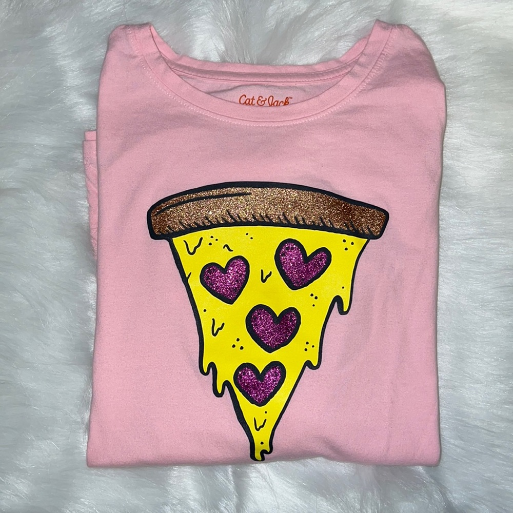 Cat & Jack Pizza Shirt size (10/12)
